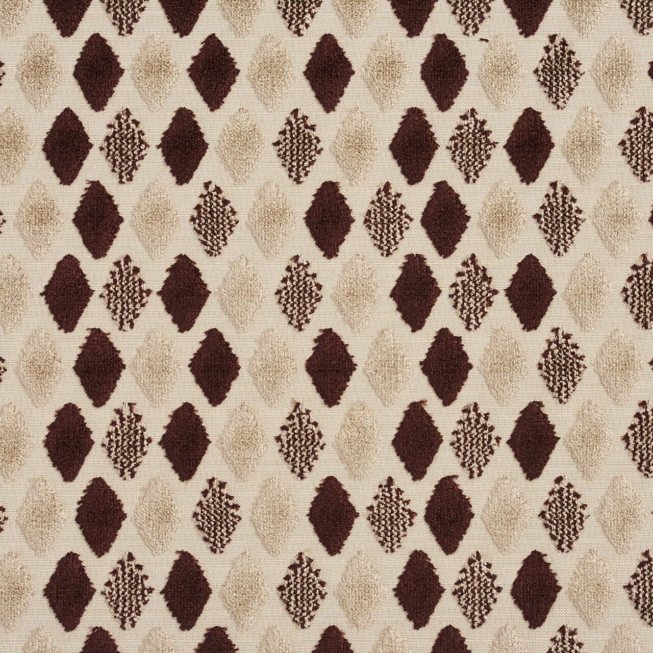 Espresso - Brown Abstract Geometric,diamonds Upholstery Fabric 54 Inches"